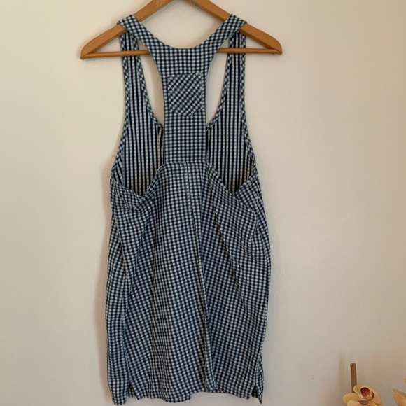 Vintage Express Gingham Romper Dress - Picture 2 of 5